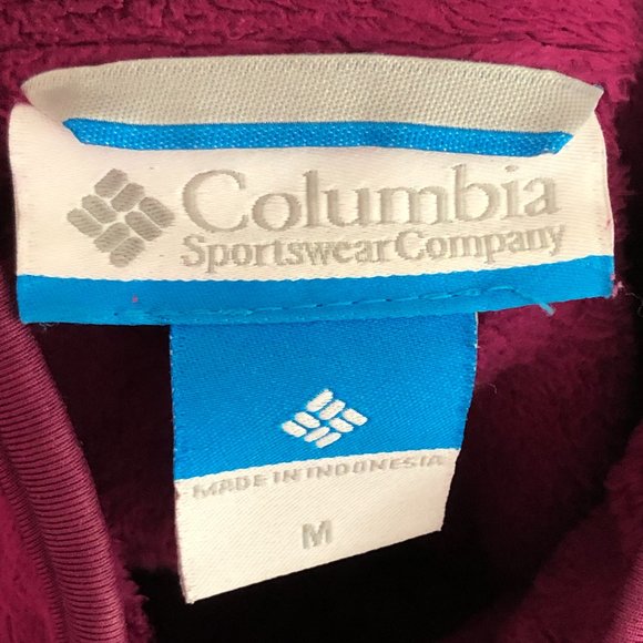 COLUMBIA Thick Velvet Velour Zip Up Jacket - Picture 2 of 11